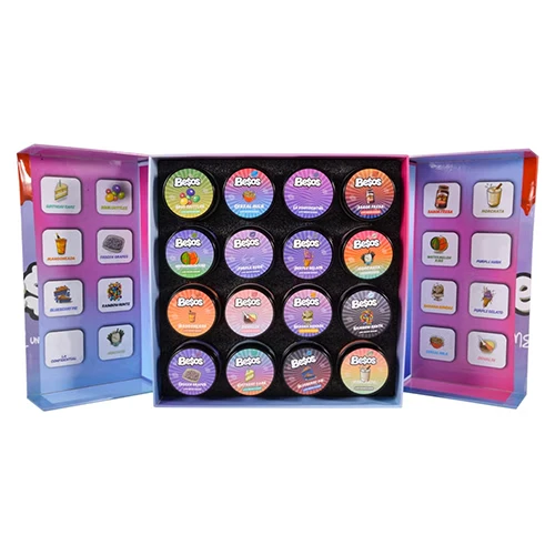 Besos 16oz Glass Jars Wax Box