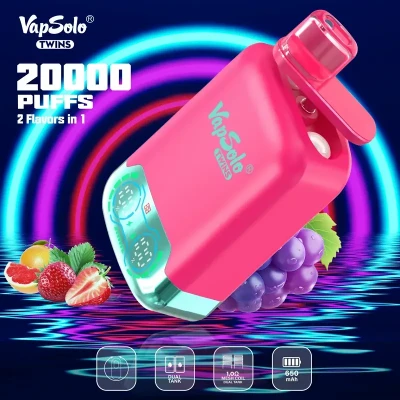 VapSolo Twins 20000 の使用方法: デュアル フレーバー VAPE の初心者ガイド